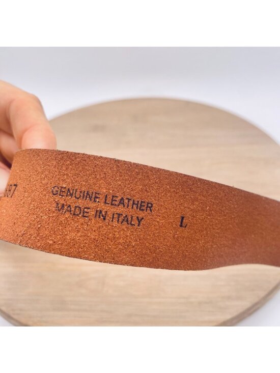 Fabio Corti Belt Womens L Lavender Full Grain Distressed Leather Boho Italy main image 9
